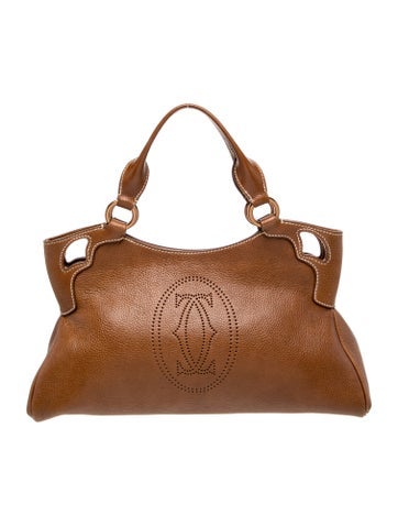 Cartier Leather Top Handle Bag