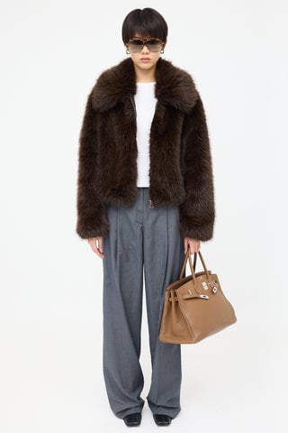 Hermes 2009 Alezan Clemence Birkin 35 Bag