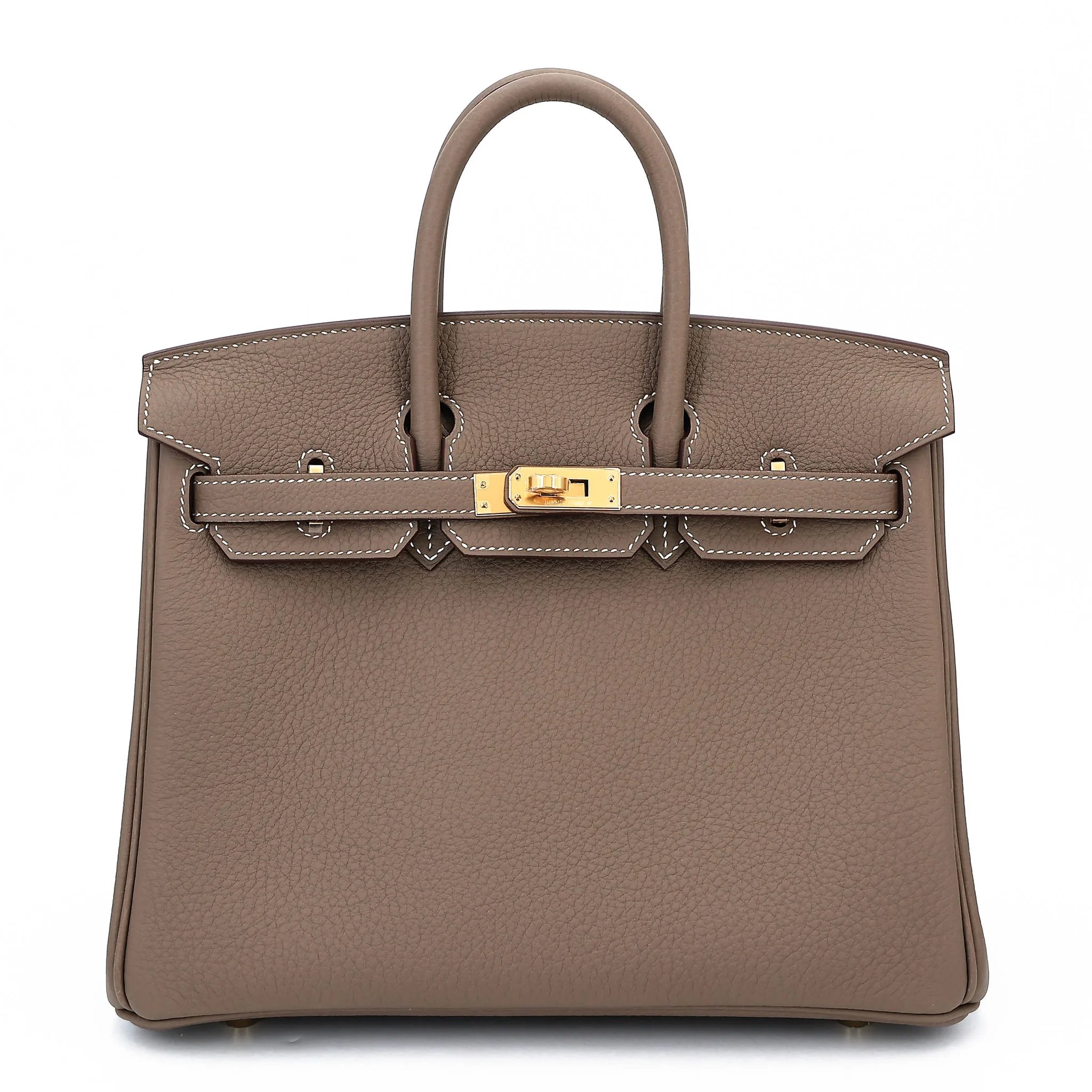 Brand New ( Rank N ) HERMÈS Birkin 25 Etoupe (18) Togo Gold hardware G (2026)