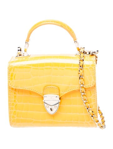 Aspinal of London Patent Leather Shoulder Bag