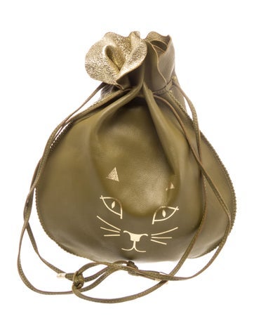 Charlotte Olympia Leather Top Handle Bag