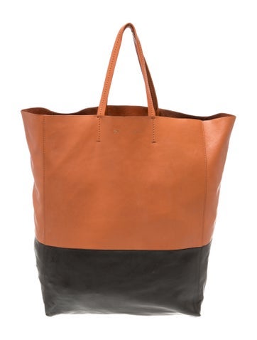 Leather Vertical Cabas Vintage