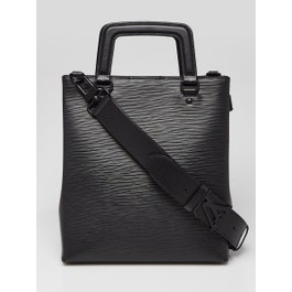 Louis Vuitton Louis Vuitton Black Epi Leather Sac Plat Fold Bag