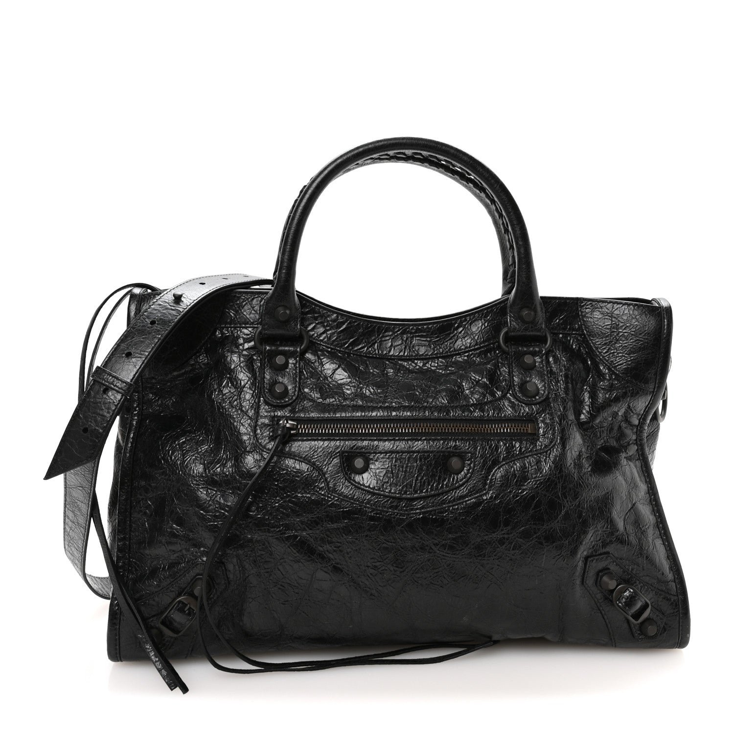 Balenciaga Agneau Arena Classic Hardware Medium Le City Black
