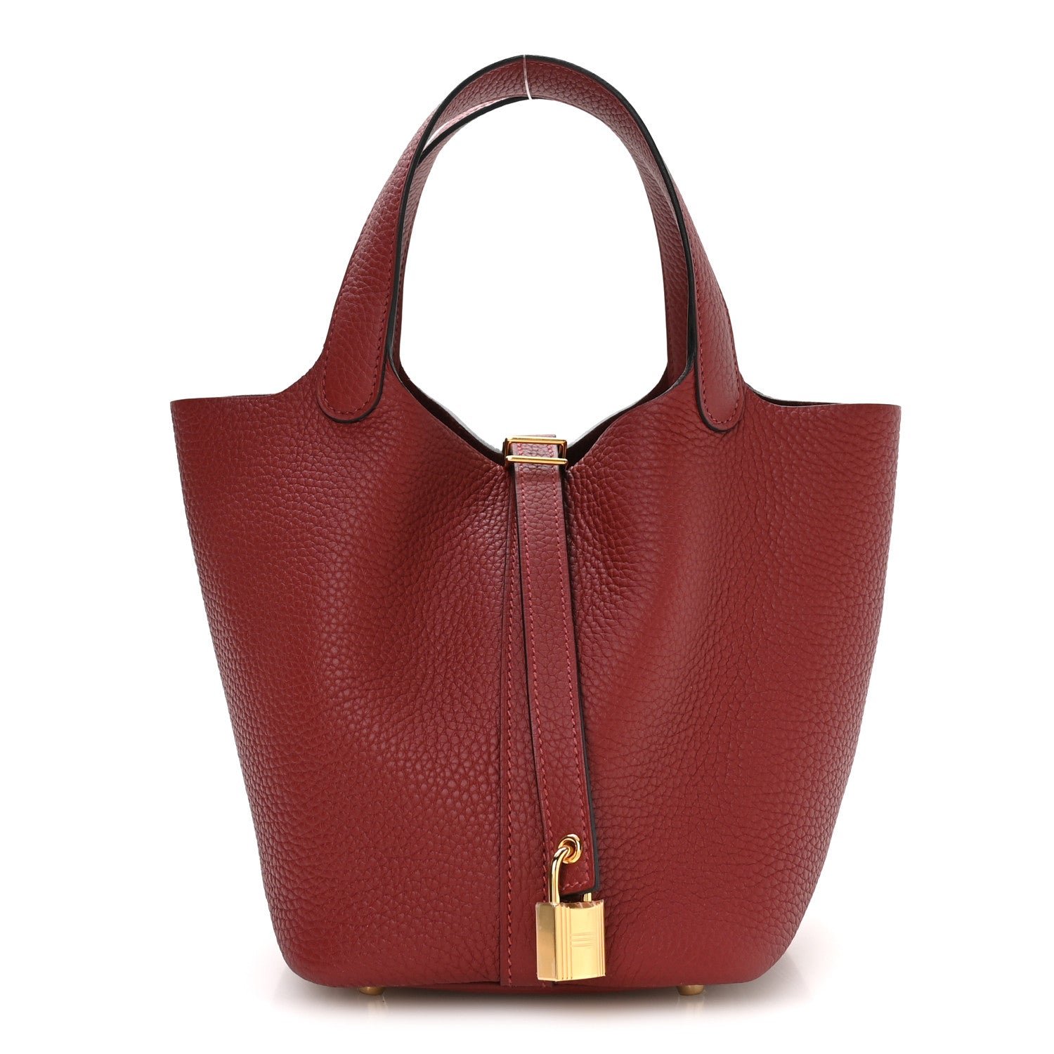 Hermes Taurillon Clemence Picotin Lock 18 PM Rouge H