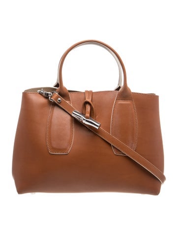 Longchamp Leather Top Handle Bag