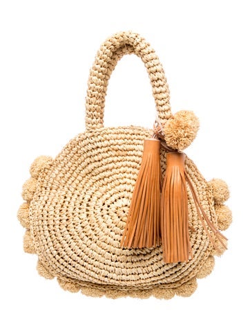Loeffler Randall Straw Top Handle Bag w/ Tags