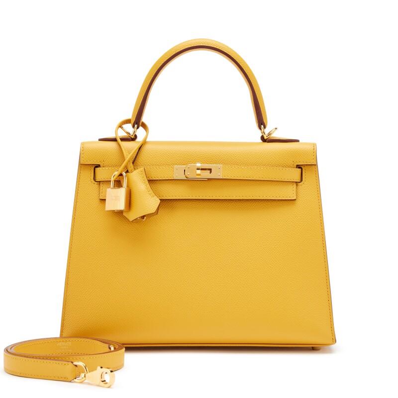 Jaune Ambre Epsom Sellier Kelly 25 Gold Hardware, 2021