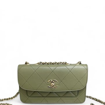 Leather Flap Bag Medium