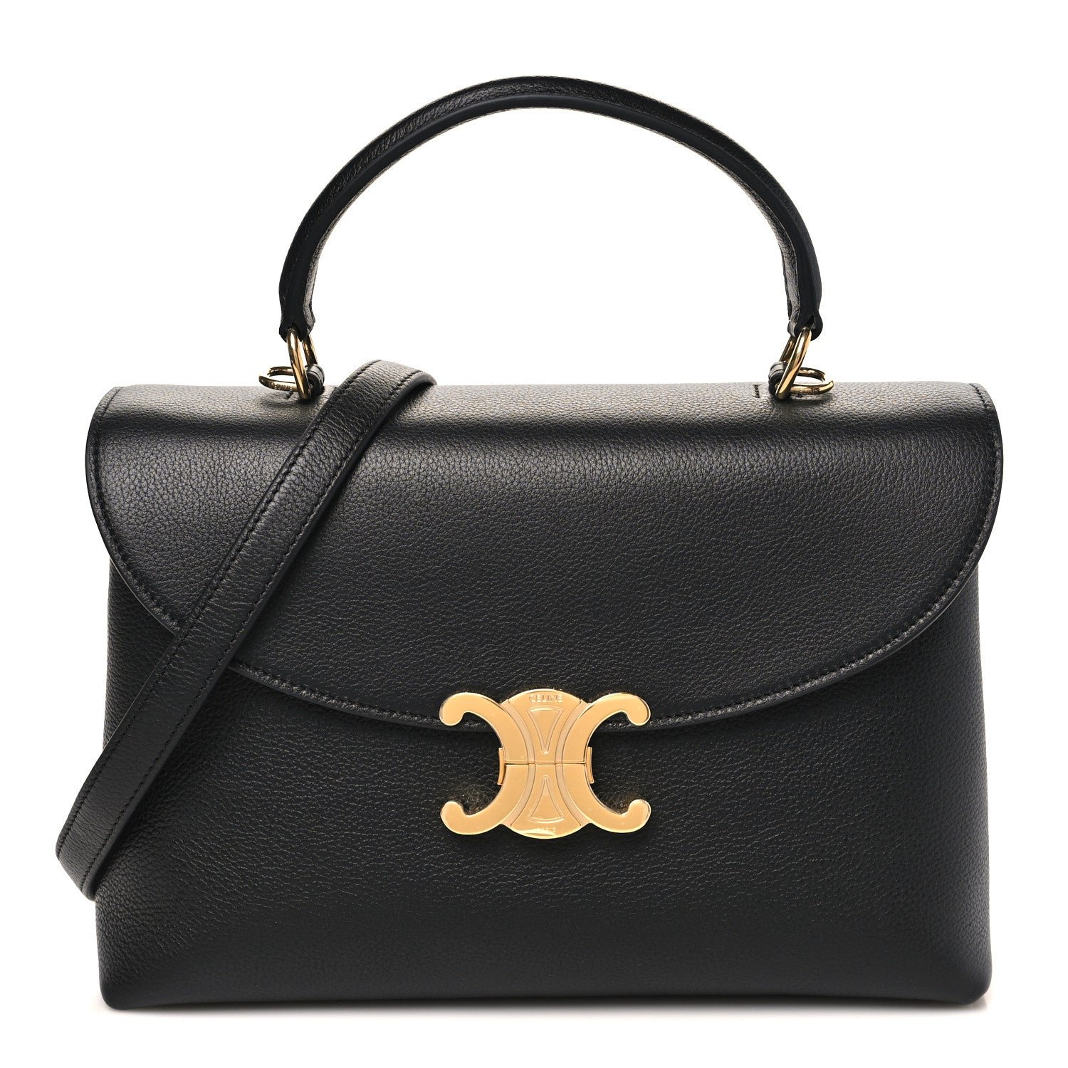 Celine Supple Grained Calfskin Medium Nino Black