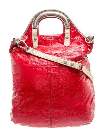 Vegetarian Patent Leather Bucket Bag