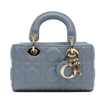 Leather Micro Lady Dior Joy