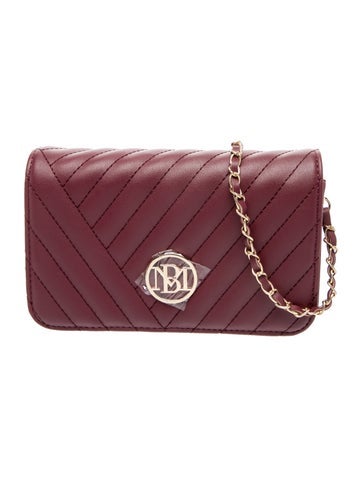 Badgley Mischka Leather Evening Bag w/ Tags