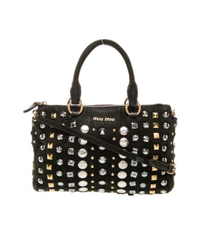 Miu Miu Miu Suede Shoulder Bag