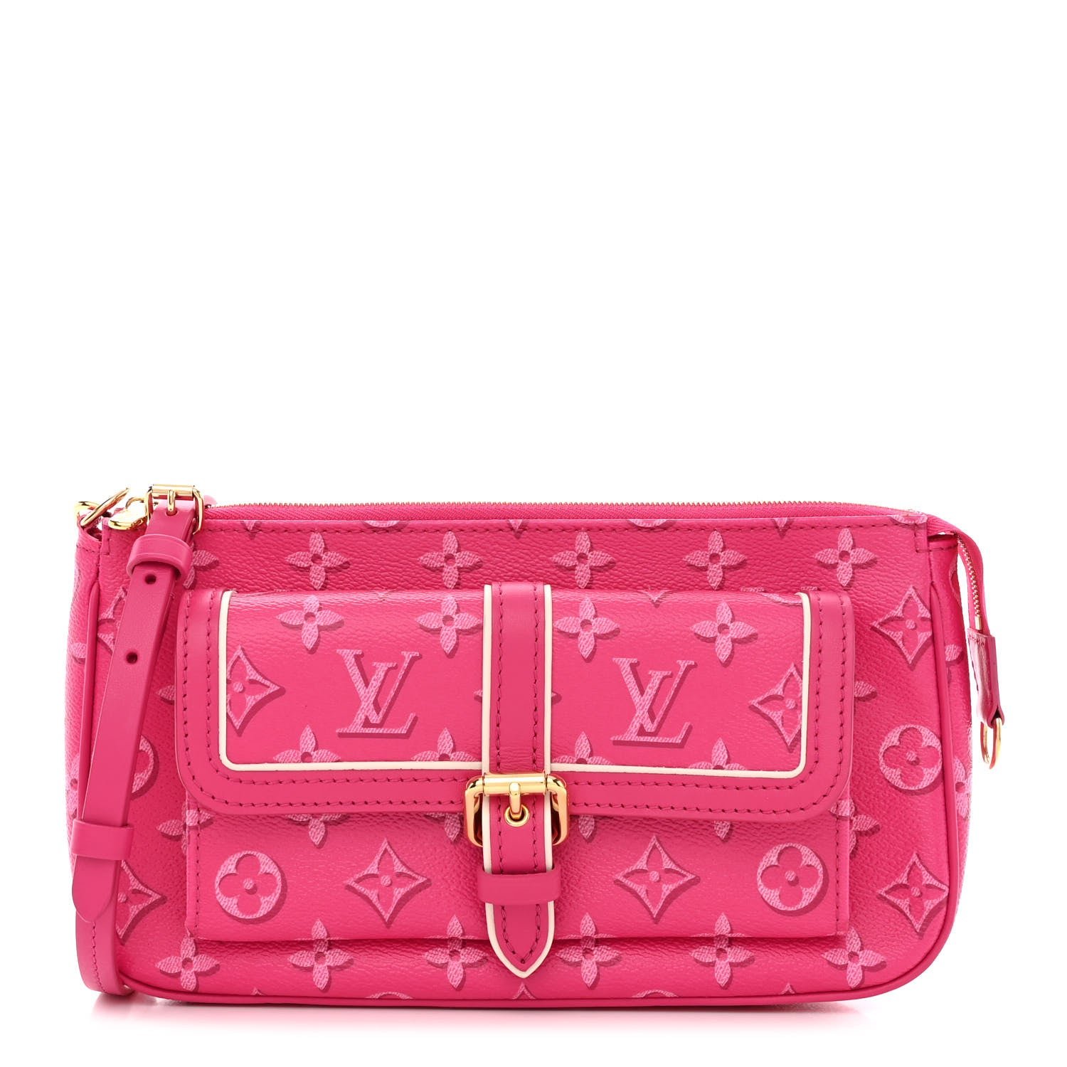 Louis Vuitton Monogram Fall For You Maxi Multi Pochette Accessories Fuchsia