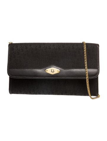 Diorissimo Trotter Canvas Chain Shoulder Bag Vintage