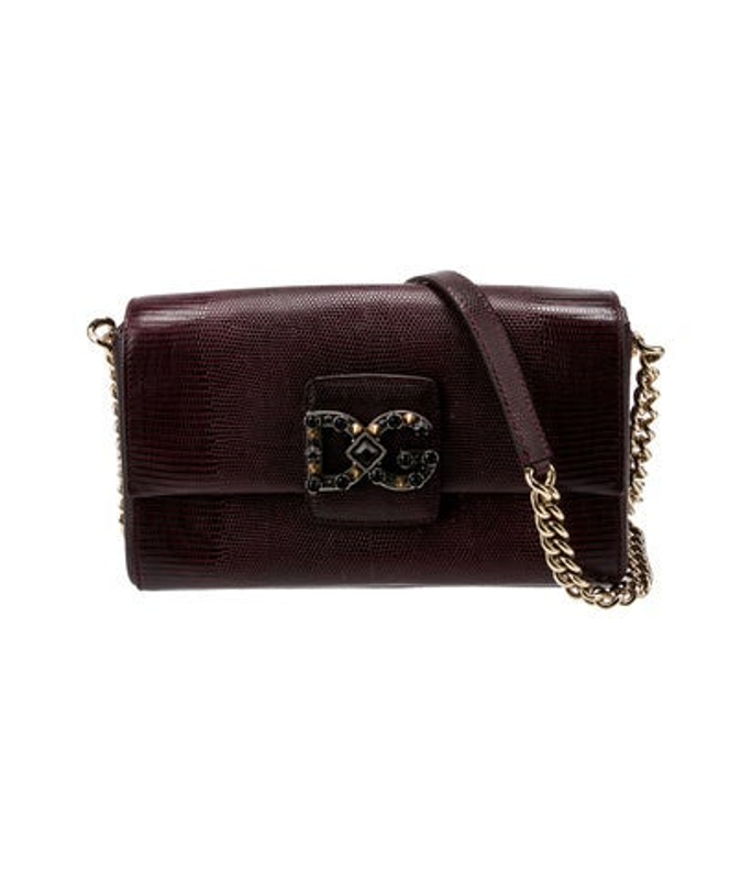 Dolce & Gabbana Gabbana Embossed Leather Clutch