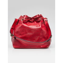 Louis Vuitton Louis Vuitton Red Epi Leather Petite Noe Bag