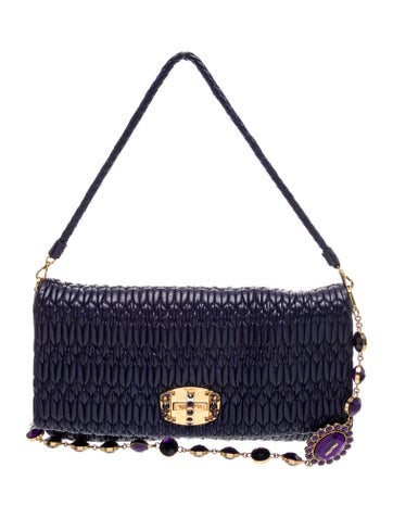 Miu Miu Lambskin Shoulder Bag