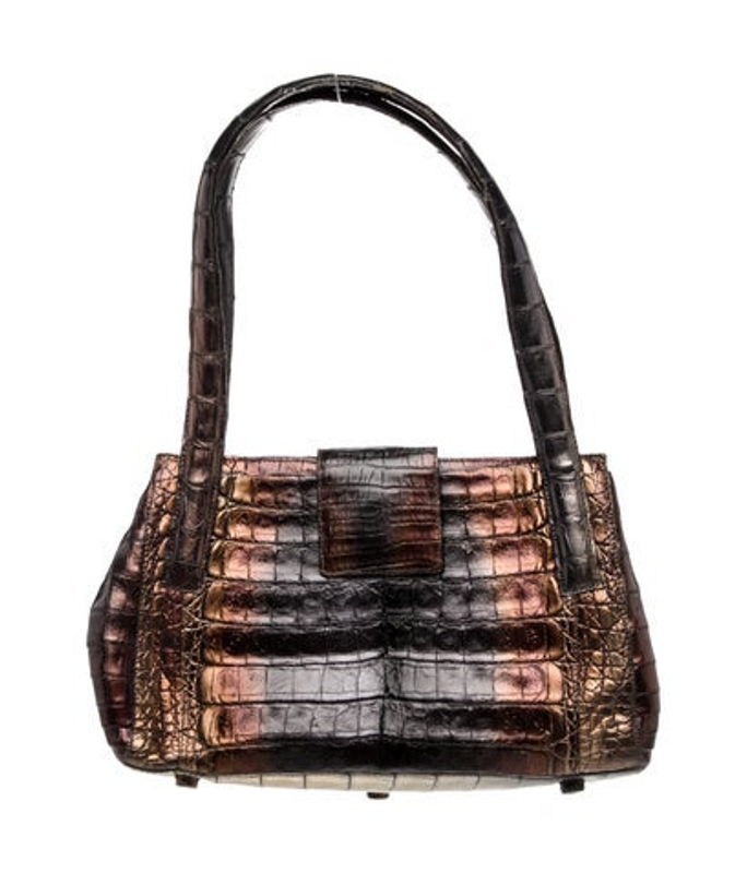 Nancy Gonzalez Gonzalez Embossed Leather Shoulder Bag