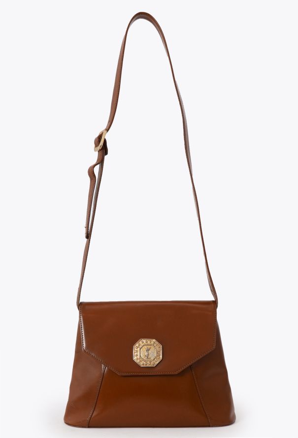 Saint Laurent '90 YSL Cognac Bag