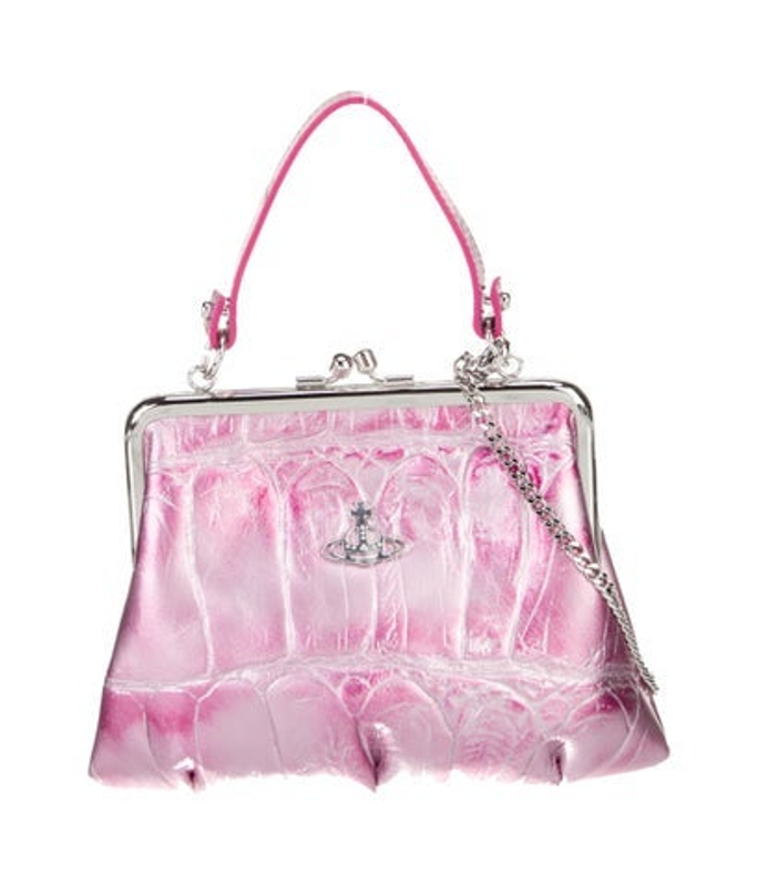 Vivienne Westwood Westwood Embossed Leather Evening Bag W Tags