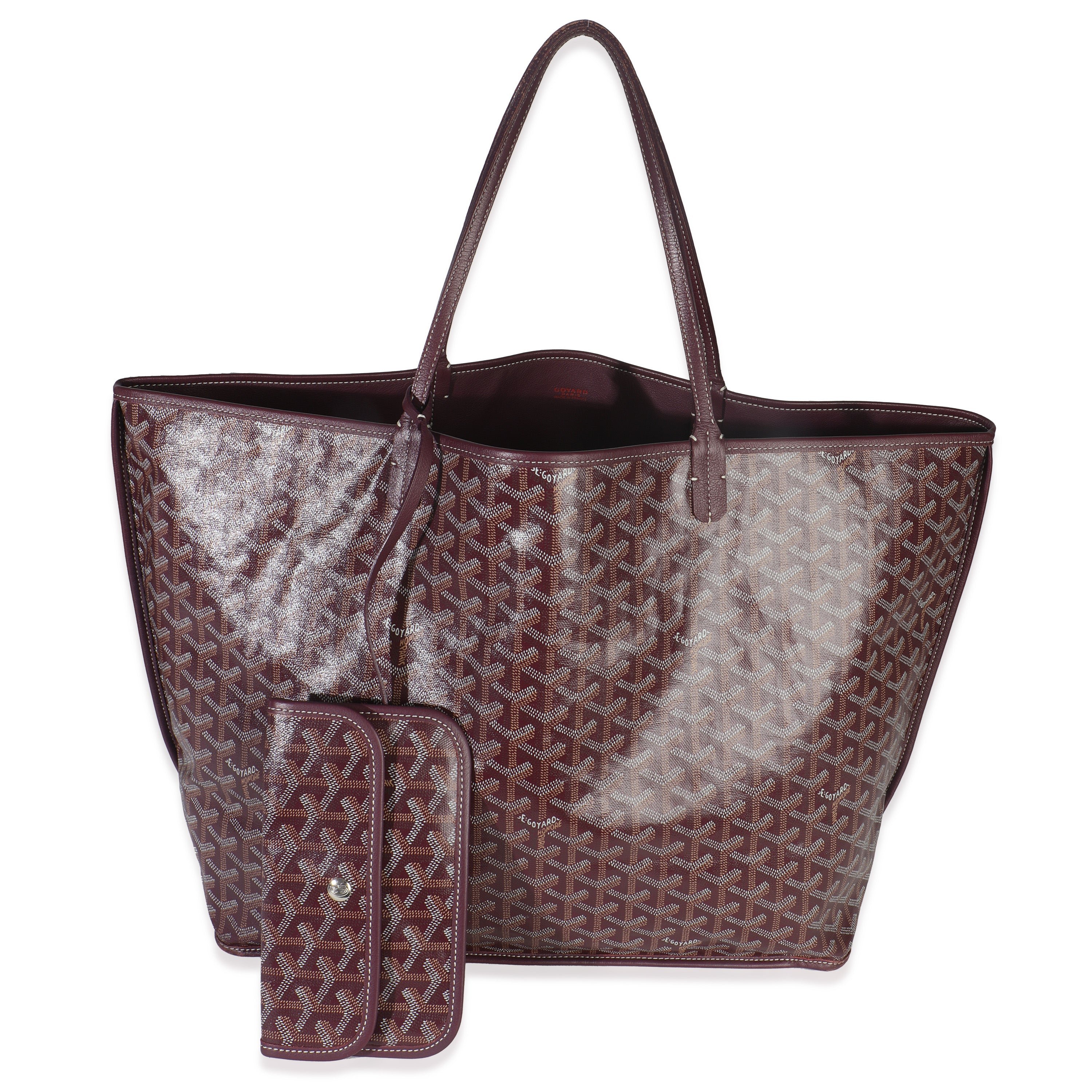 Goyard Burgundy Goyardine Canvas Anjou GM