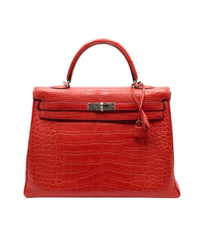 Hermes Niloticus Crocodile Kelly Retourne 35