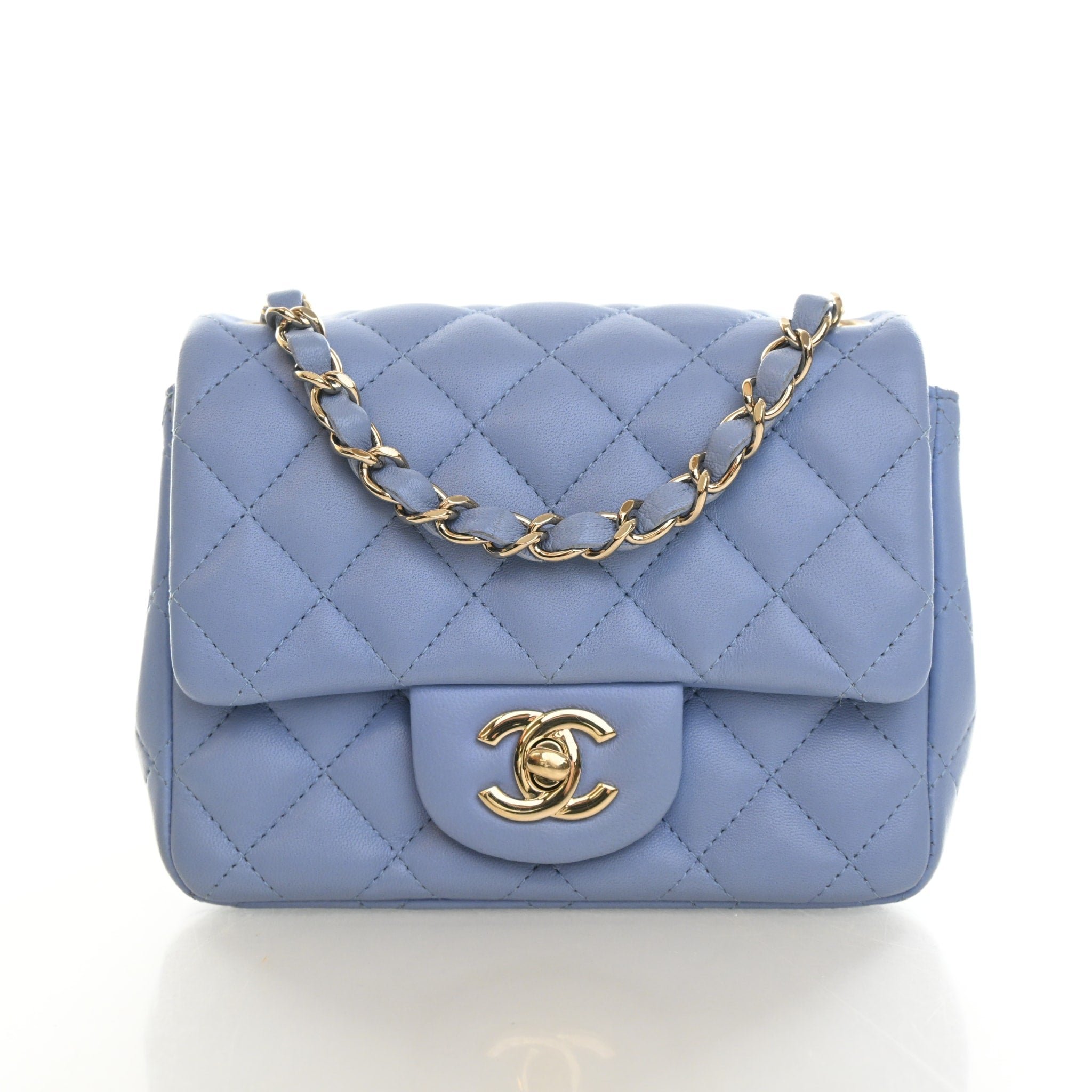 Chanel Mini Lambskin Square Classic Flap Bag