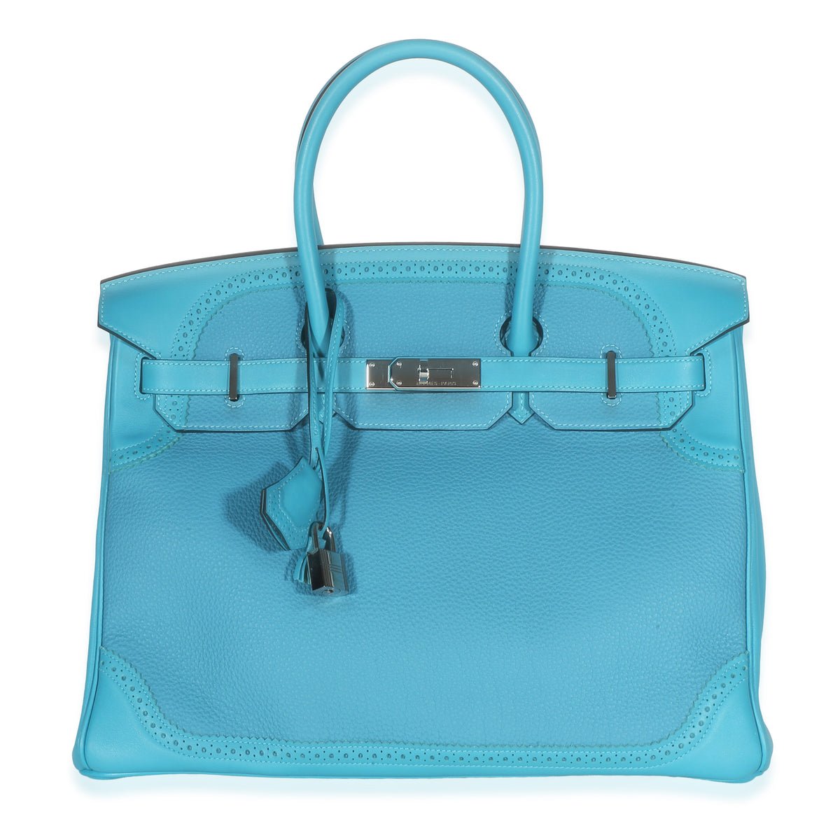 Turquoise Togo Swift Ghillies Birkin 35 PHW