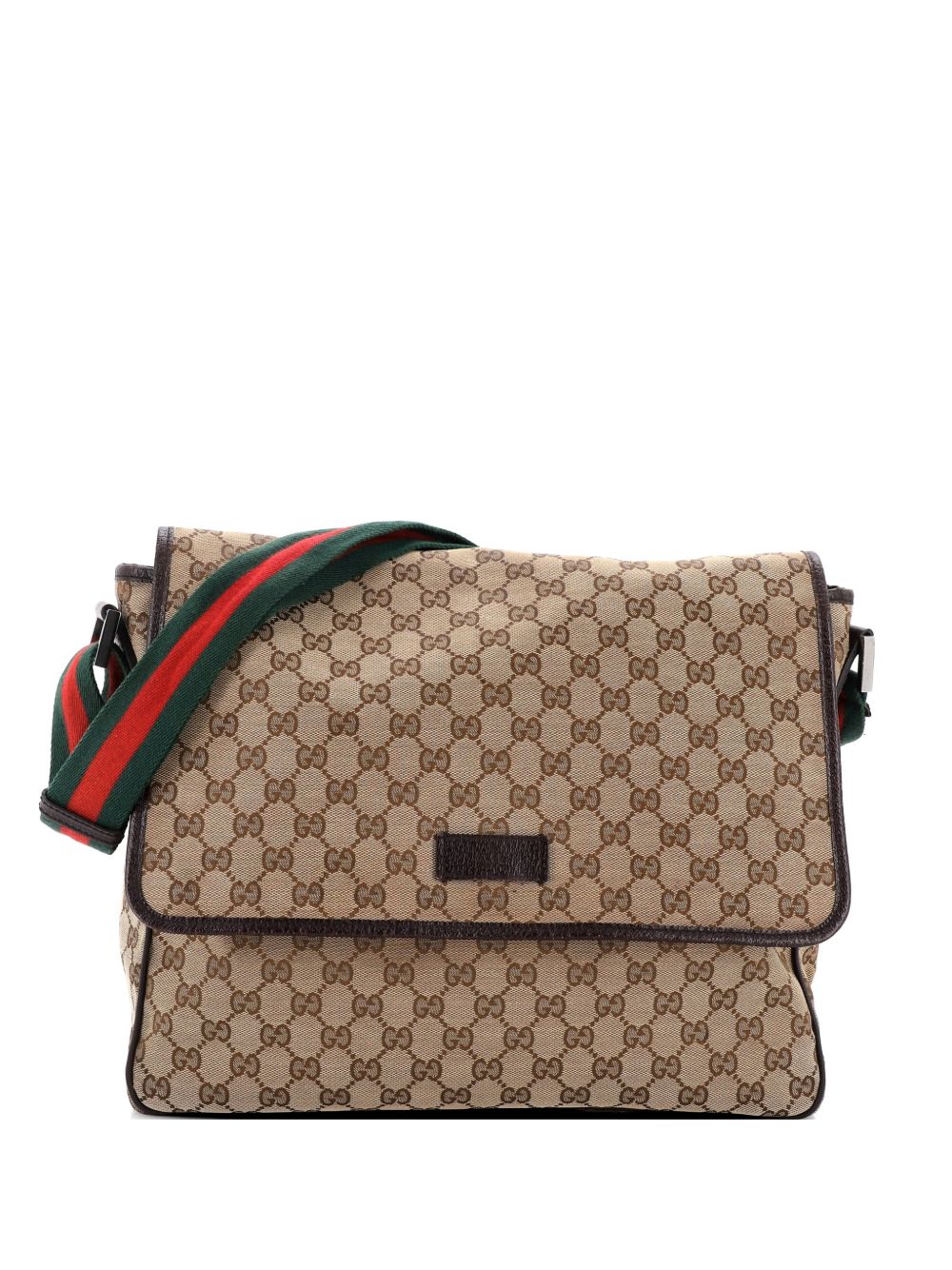 Web Strap Flap Messenger GG Canvas Medium crossbody bag