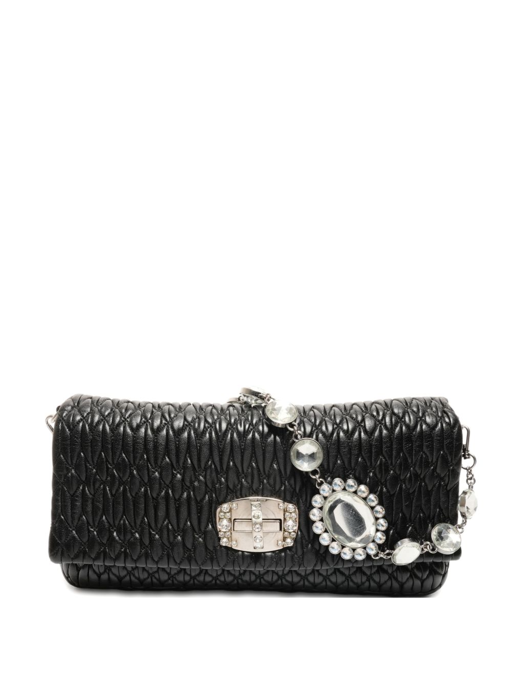 2010s matelasse crystal shoulderbag