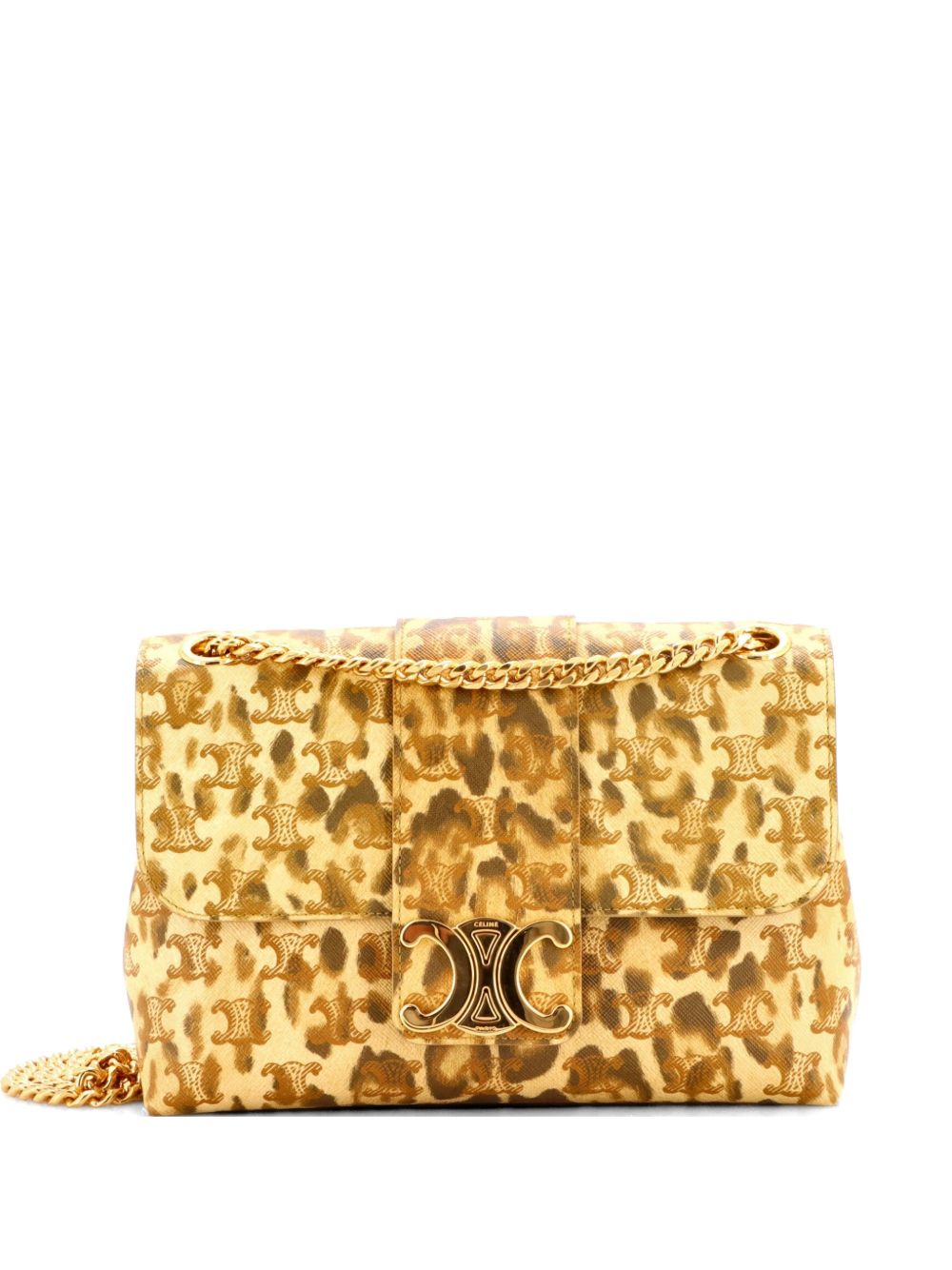 Victoire Flap Printed Triomphe Coated Canvas Medium shoulder bag