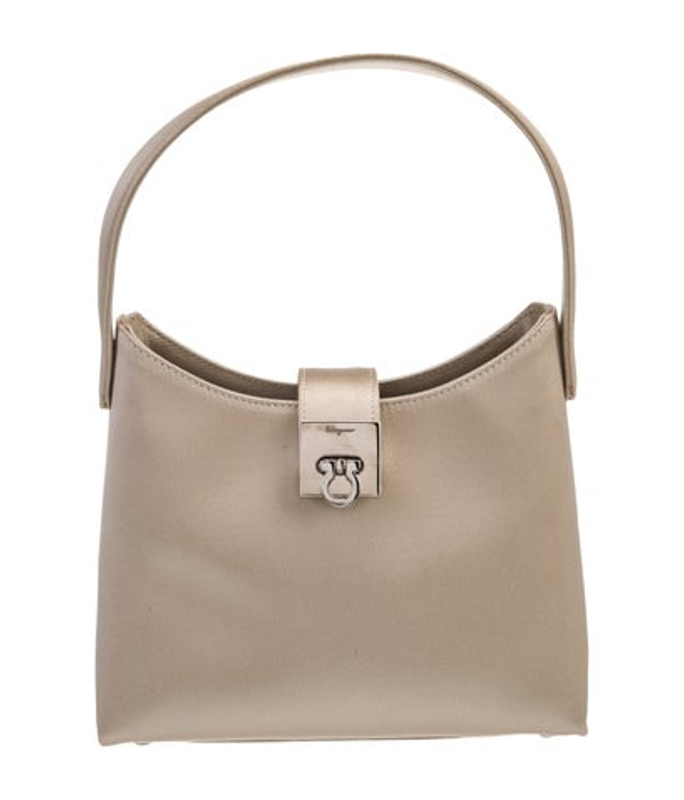 Salvatore Ferragamo Ferragamo Satin Top Handle Bag