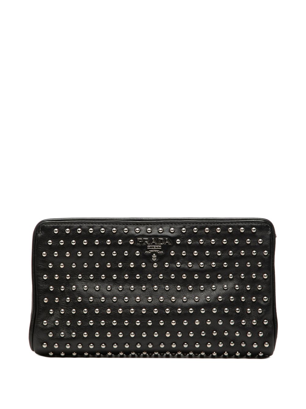 2000-2025 Studded Leather Clasp clutch bag