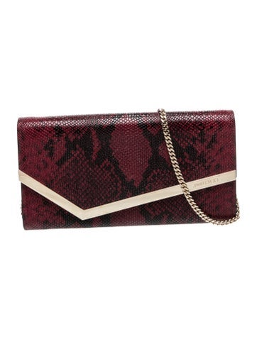 Embossed Leather Clutch