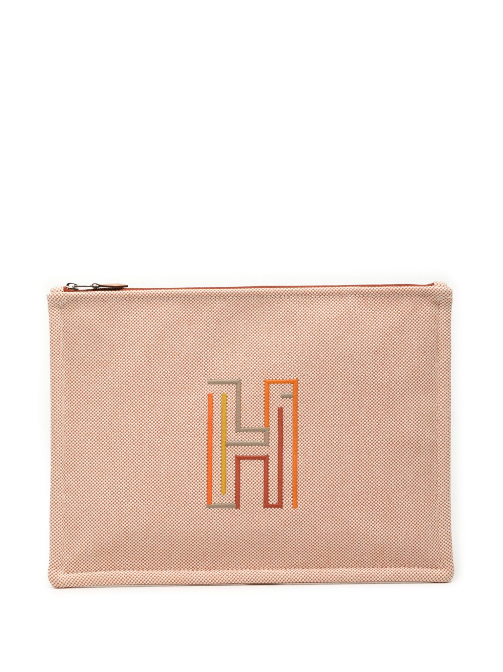 2020-2025 Large Canvas H Labyrinthe Case clutch bag