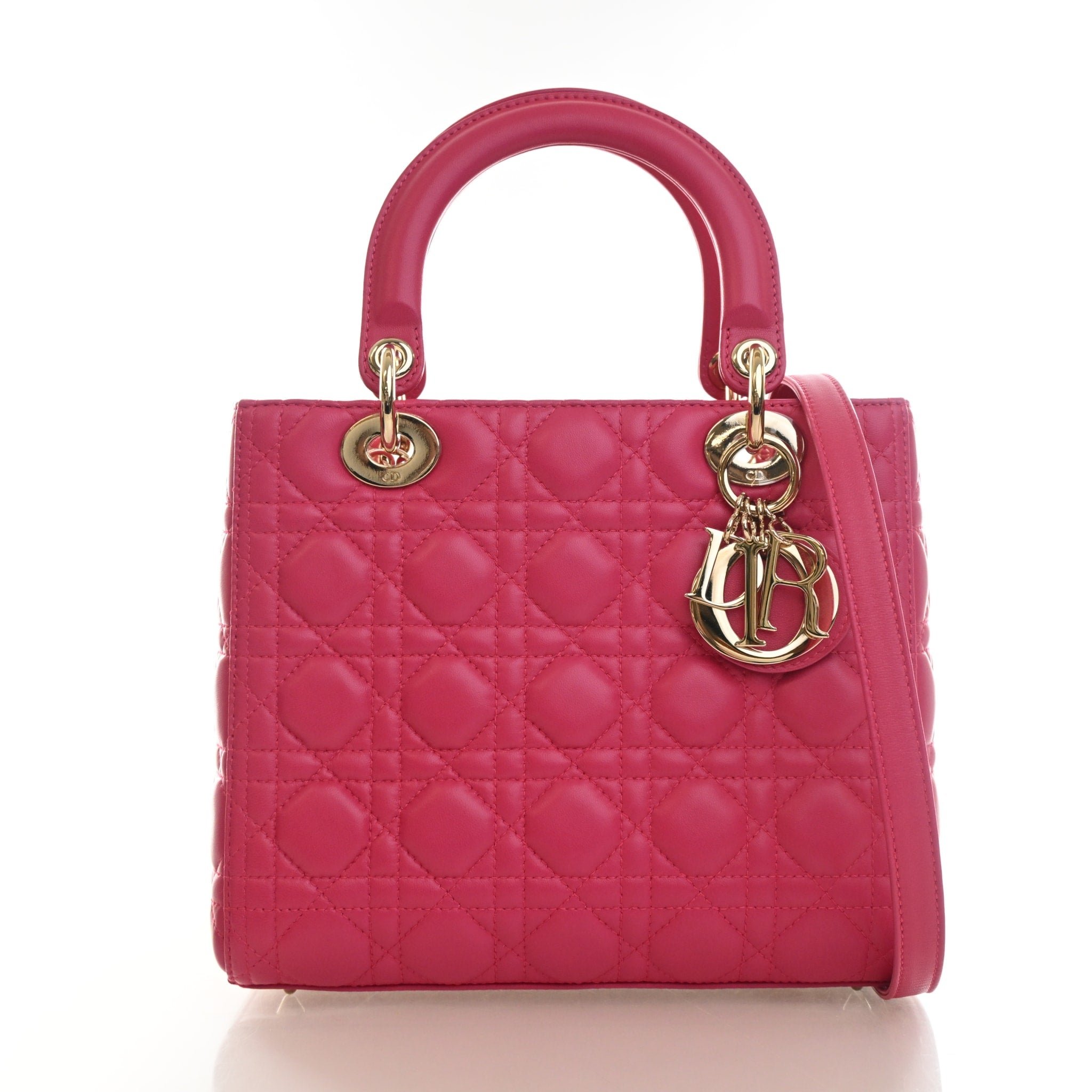 Christian Dior Medium Lambskin Lady Dior