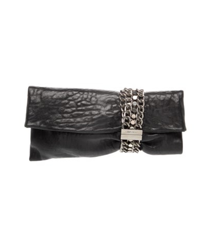 Jimmy Choo Choo Leather Clutch