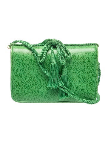 Judith Leiber Leather Shoulder Bag Vintage