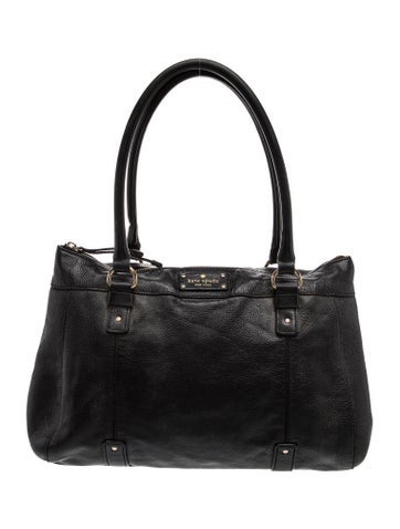 Leather Top Handle Bag Large