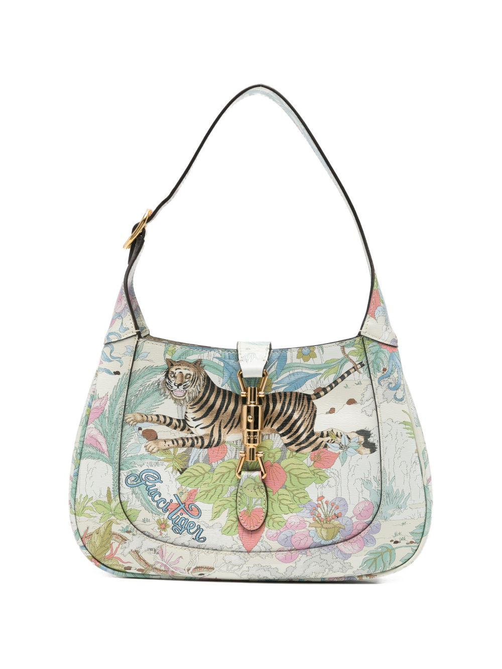 Jackie 1961 Tiger-print shoulder bag
