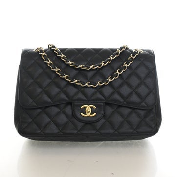 Calfskin Double Flap bag Jumbo