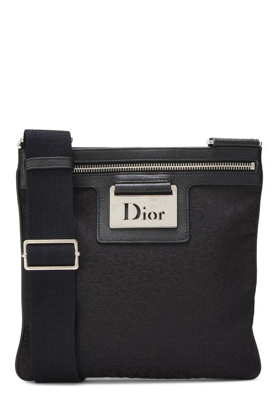 Black Trotter Canvas Street Chic Crossbody Bag
