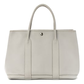 Hermes Fjord Garden Party Tote 36 MM Gris Perle