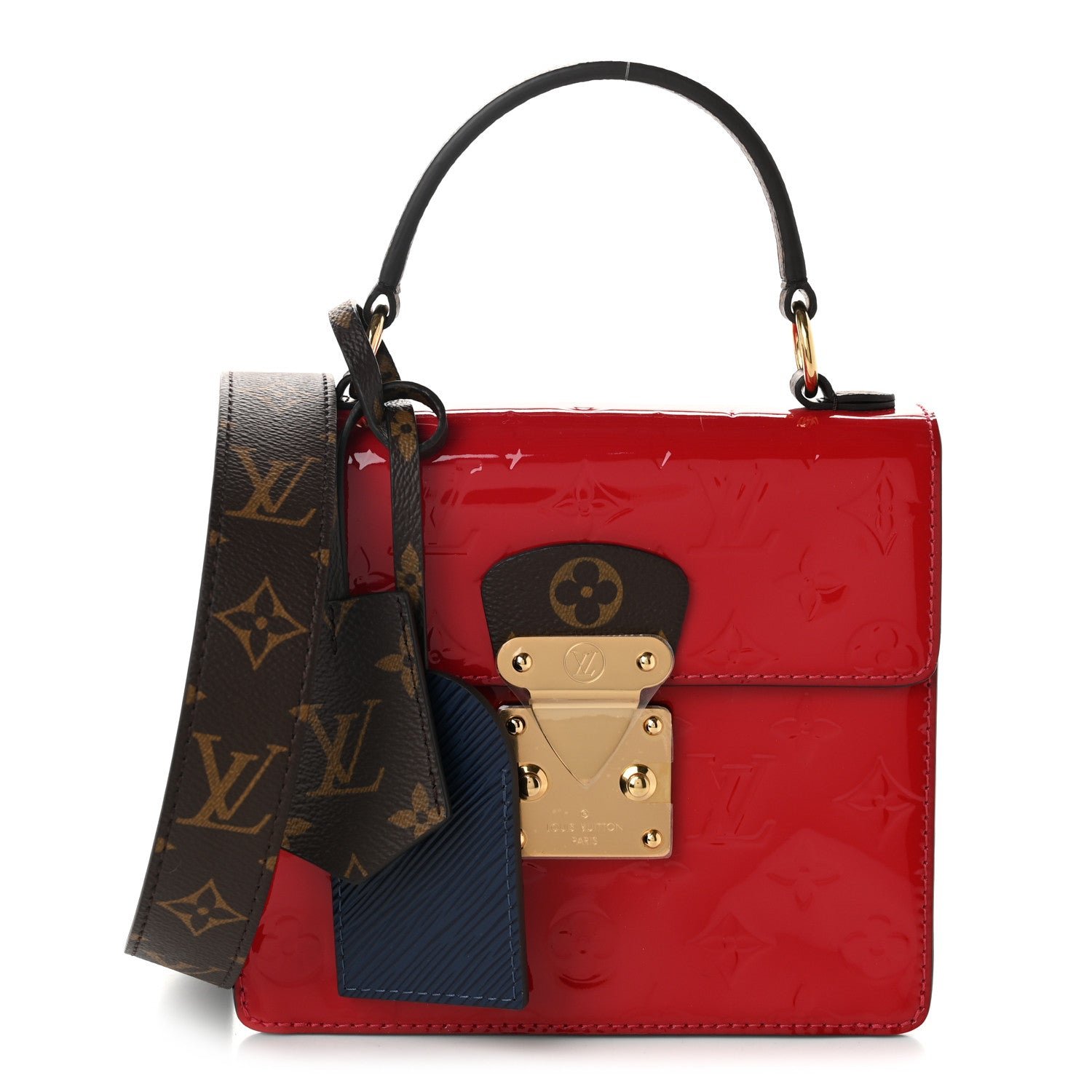 Louis Vuitton Vernis Epi Monogram Spring Street Scarlet