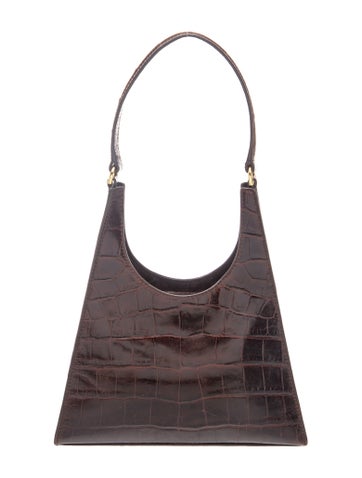 Embossed Leather Shoulder Bag