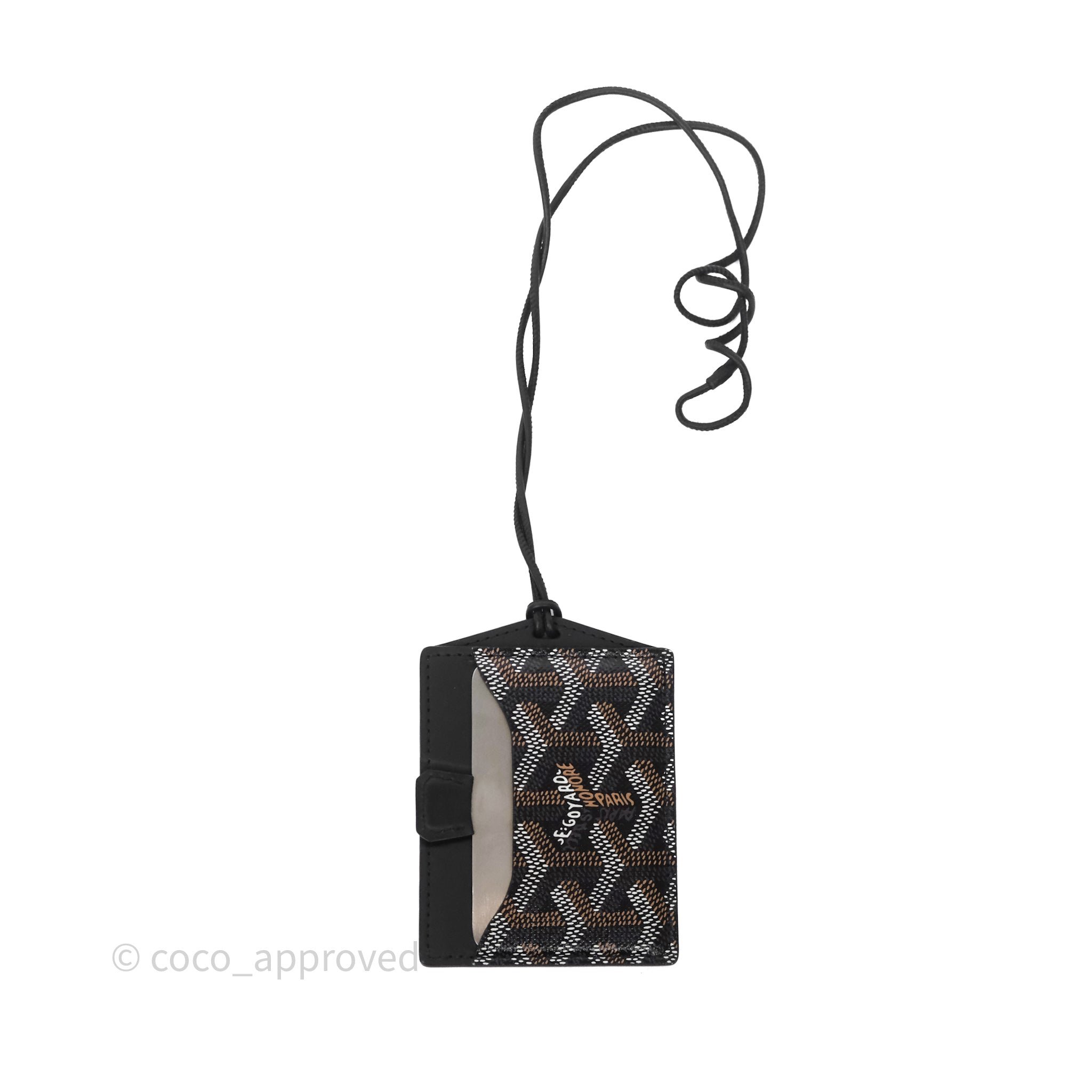 Goyard Vénus Card Holder Bag With Mirror Black
