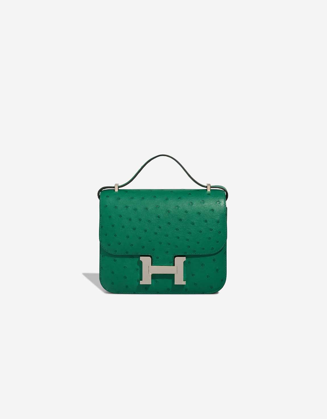 Hermes 
		Constance 18 Ostrich Vert Vertigo    