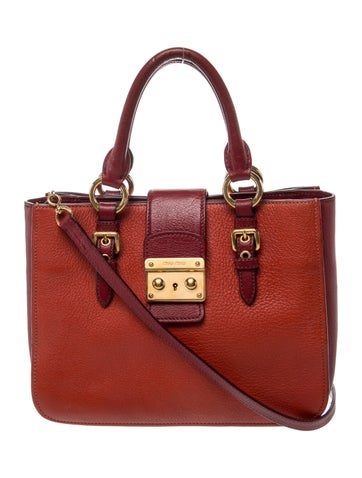 Miu Miu Goat Leather Top Handle Bag